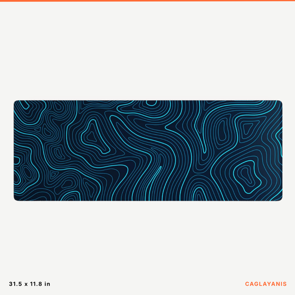 Topographic Premium XL Desk Mat