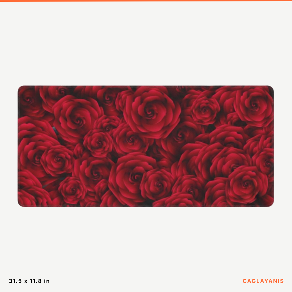Red Roses Premium XL Desk Mat
