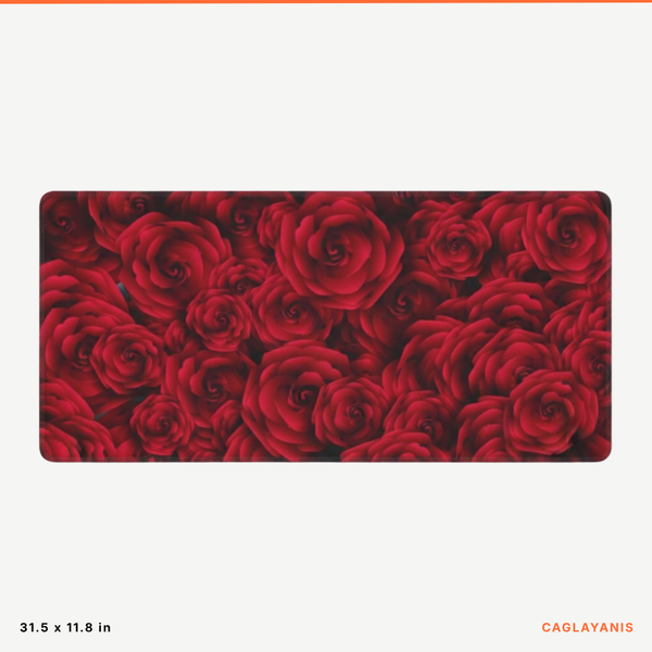 Red Roses Premium XL Desk Mat