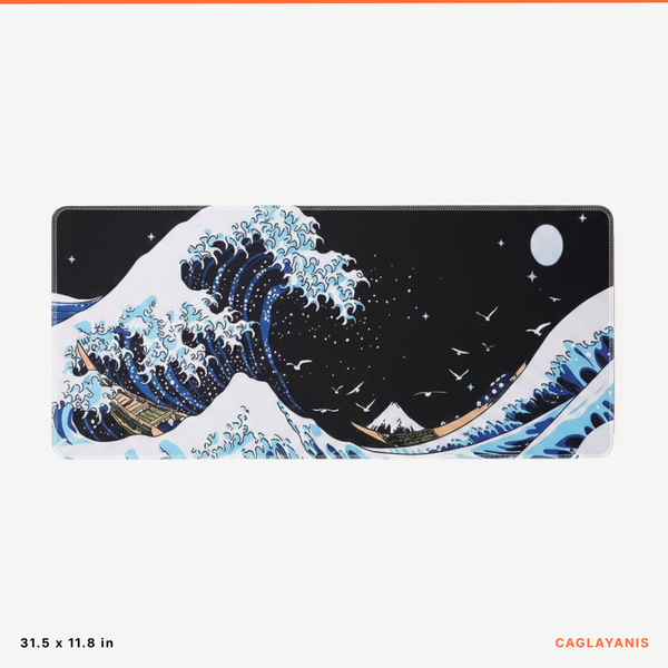 The Great Wave Premium XL Desk Mat