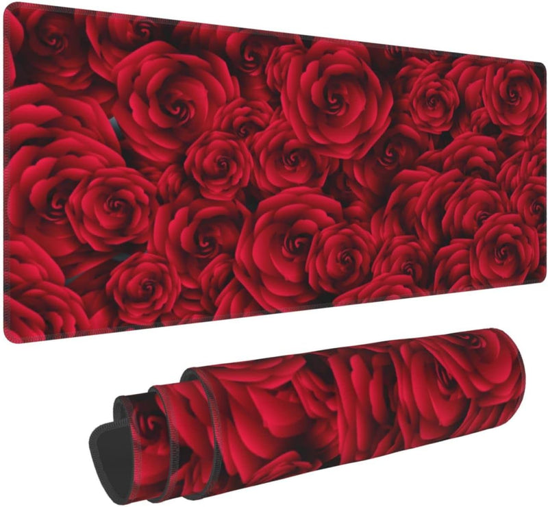 Red Roses Premium XL Desk Mat
