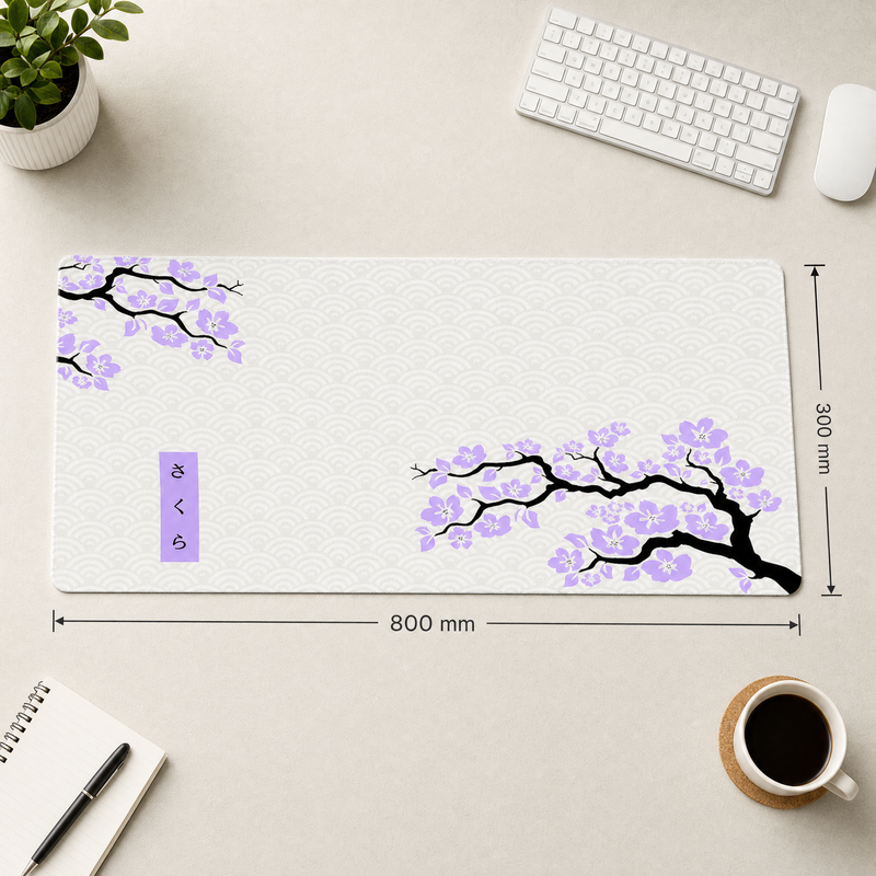 Cherry Blossom Premium XL and XXL Desk Mat