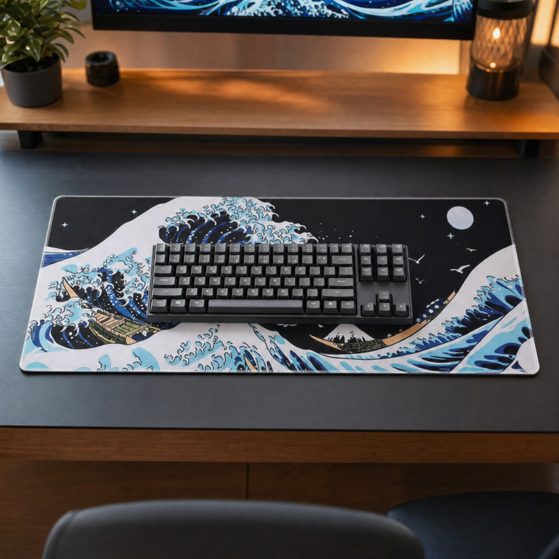 The Great Wave Premium XL Desk Mat