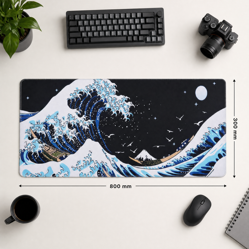The Great Wave Premium XL Desk Mat