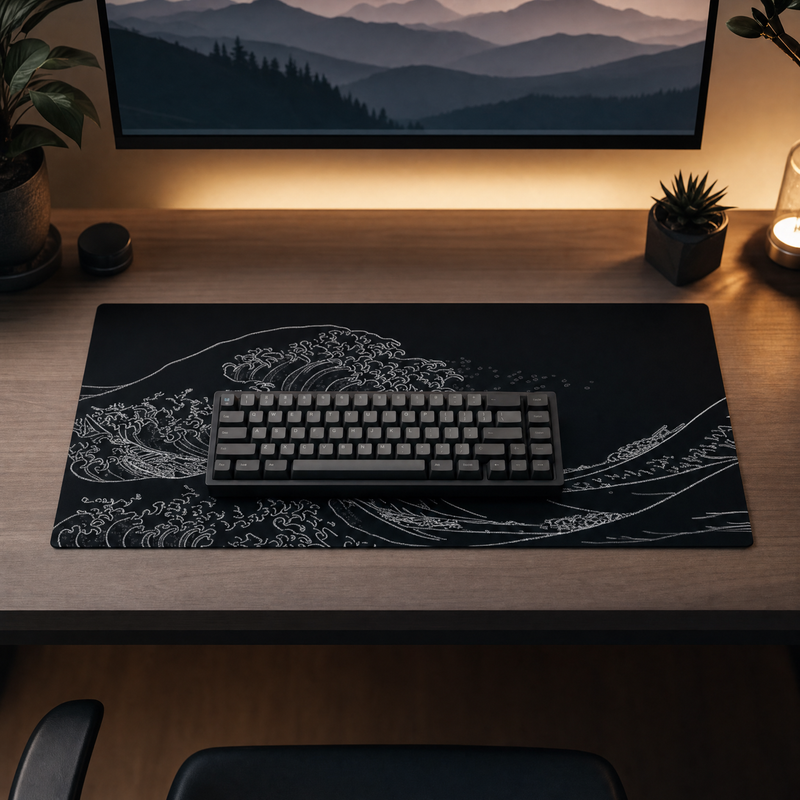 Japanese Wave Premium XXL & XL Desk Mat
